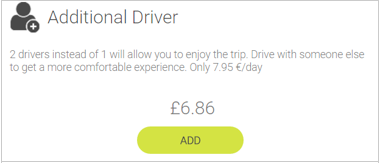 Can I include an additional driver? 